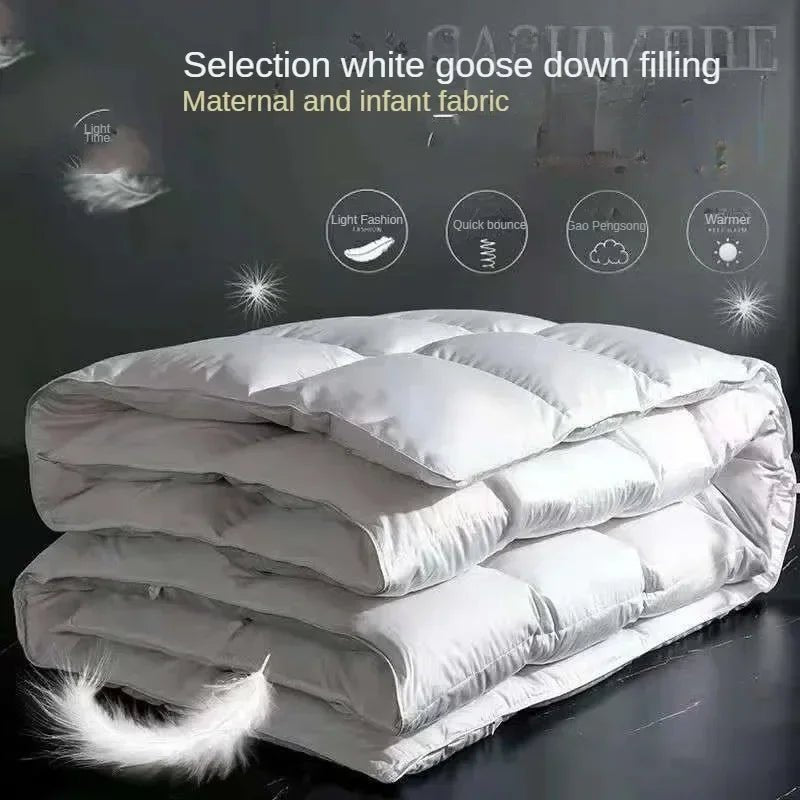 Down duvet 95 white goose down five-star hotel warm double single duvet core goose down duvet - Velvet Haven