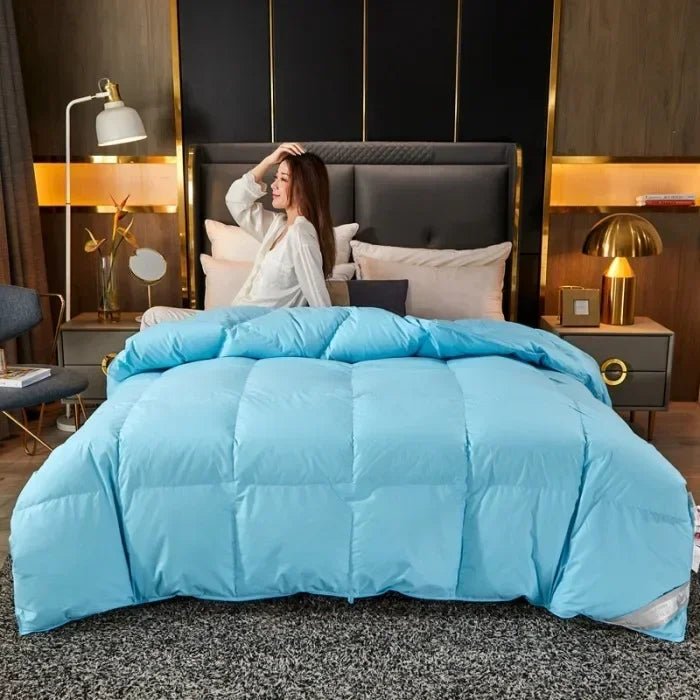 Down duvet 95 white goose down five-star hotel warm double single duvet core goose down duvet - Velvet Haven