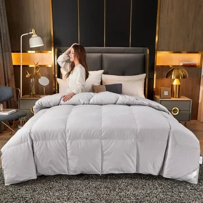 Down duvet 95 white goose down five-star hotel warm double single duvet core goose down duvet - Velvet Haven