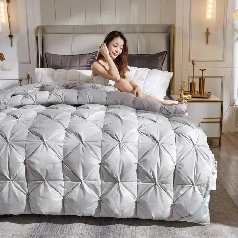 Down duvet 95 white goose down five-star hotel warm double single duvet core goose down duvet - Velvet Haven