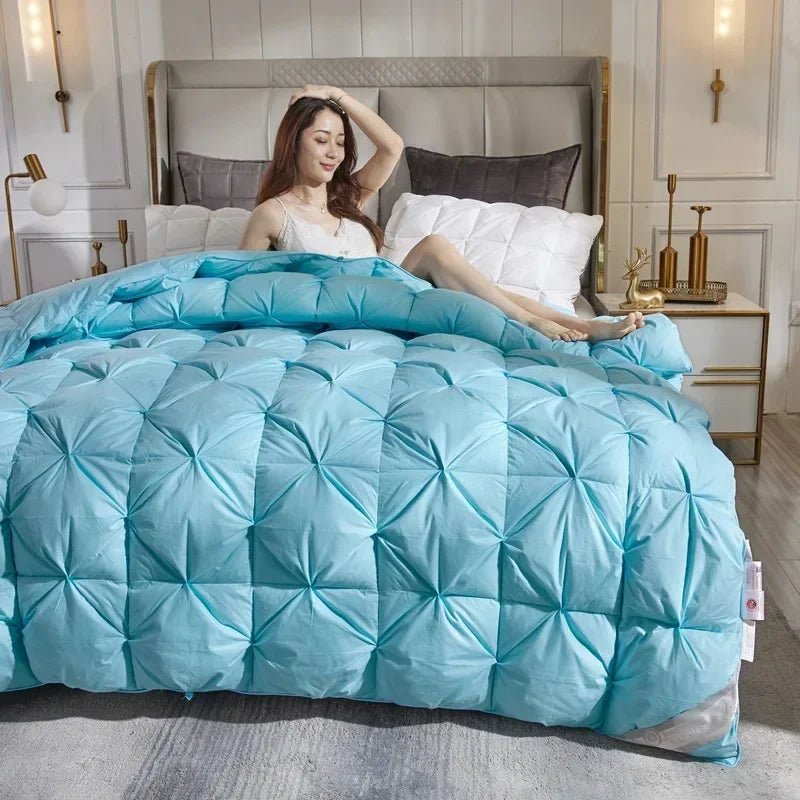 Down duvet 95 white goose down five-star hotel warm double single duvet core goose down duvet - Velvet Haven
