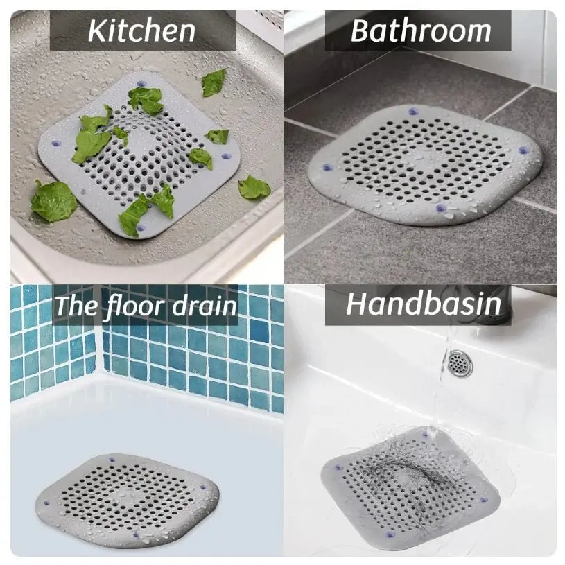 Drain Hair Catcher Filter Sink Anti-blocking Strainer Bathtub Shower Floor Silicone Stopper Cover Kitchen Bathroom Accessories - Velvet Haven