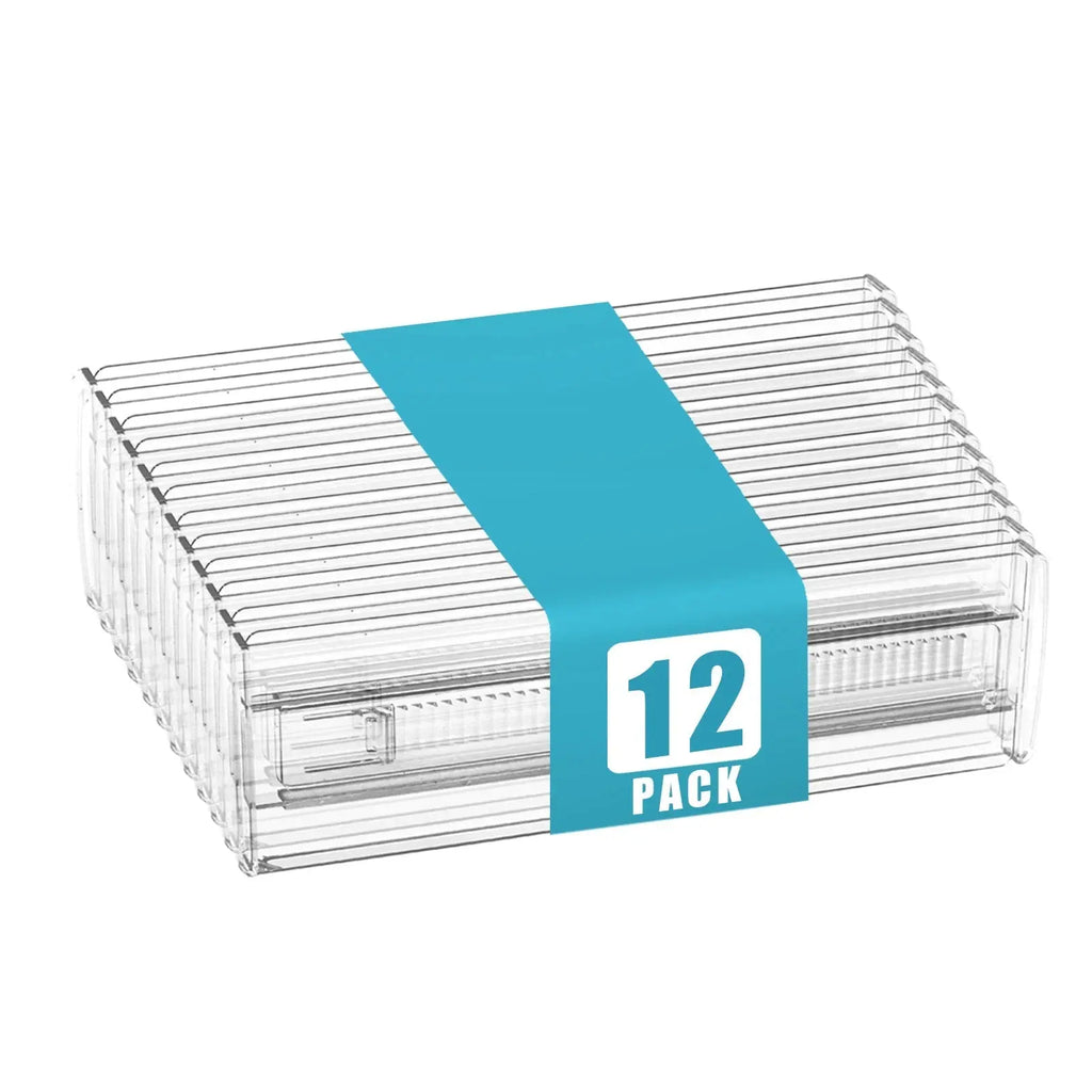 Drawer Dividers 4/6/8/12 Pack, Plastic Drawer Dividers for Baby Clothes, Kitchen Cutlery and Office Storage, Easy to Install - Velvet Haven