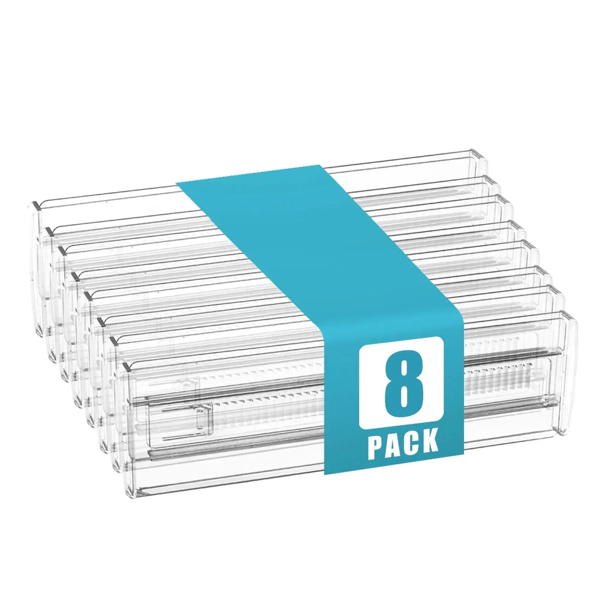 Drawer Dividers 4/6/8/12 Pack, Plastic Drawer Dividers for Baby Clothes, Kitchen Cutlery and Office Storage, Easy to Install - Velvet Haven