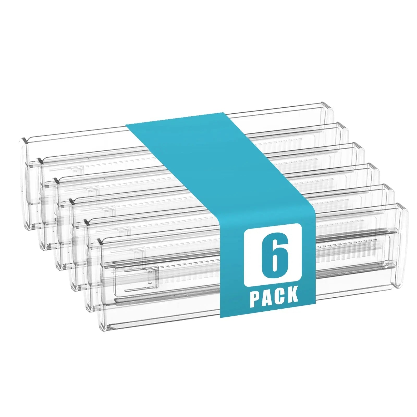 Drawer Dividers 4/6/8/12 Pack, Plastic Drawer Dividers for Baby Clothes, Kitchen Cutlery and Office Storage, Easy to Install - Velvet Haven
