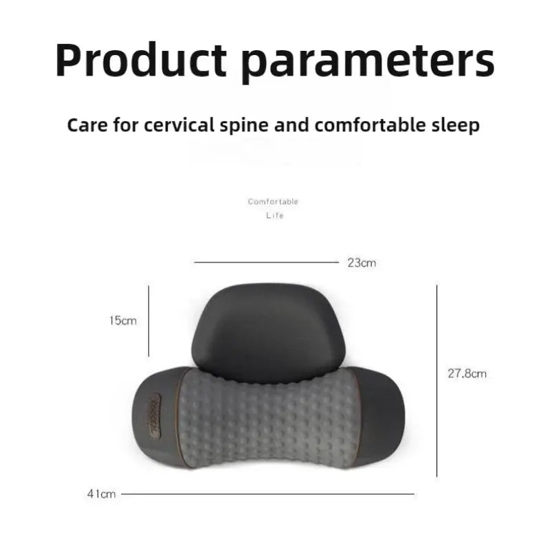 Electric hHeating Neck Pillow Back Cervical Traction Relax Sleeping Memory Foam Spine Support - Velvet Haven