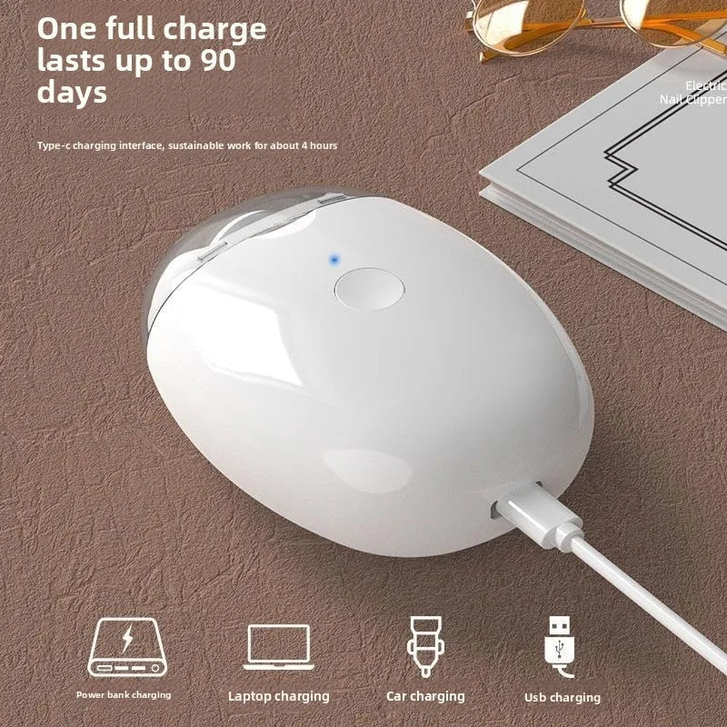 Electric Nail Grinder with LED Light, USB Rechargeable Automatic Pet Nail Trimmer, Low Noise Painless Claw Cutter for Dogs Cats, - Velvet Haven