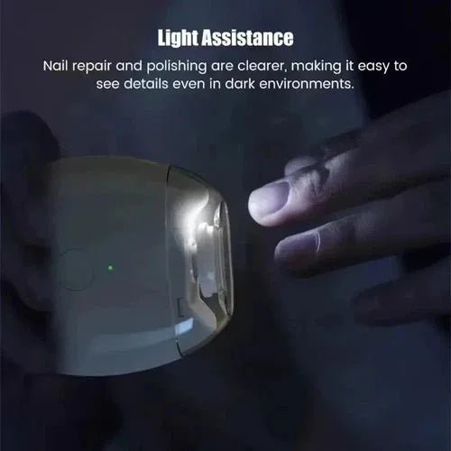 Electric Nail Grinder with LED Light, USB Rechargeable Automatic Pet Nail Trimmer, Low Noise Painless Claw Cutter for Dogs Cats, - Velvet Haven