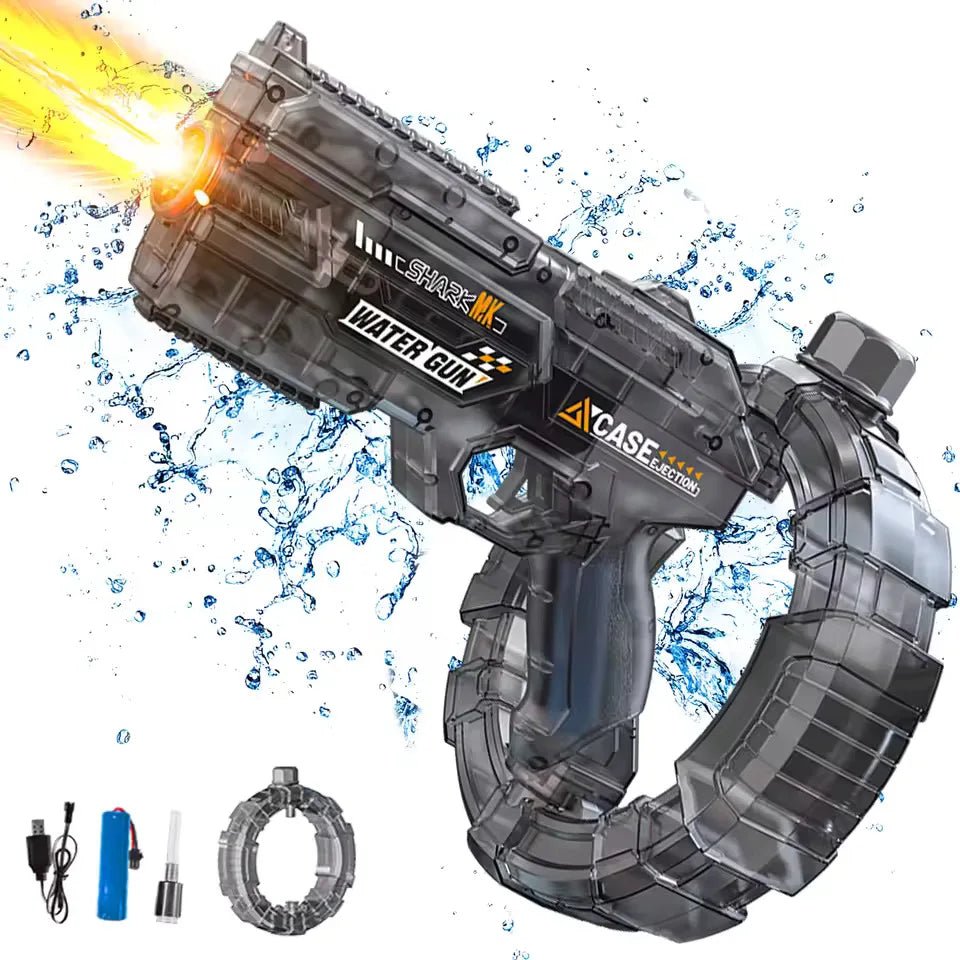 Electric Water Gun with LED Lights, Full-Auto Spray Toy - Velvet Haven