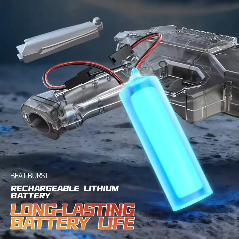 Electric Water Gun with LED Lights, Full-Auto Spray Toy - Velvet Haven