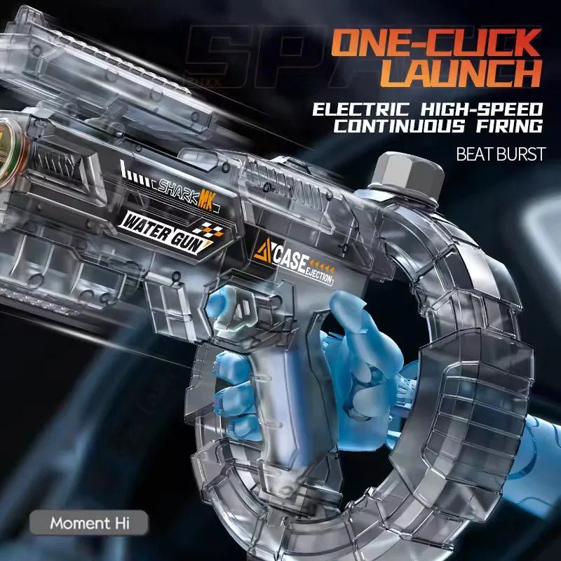Electric Water Gun with LED Lights, Full-Auto Spray Toy - Velvet Haven