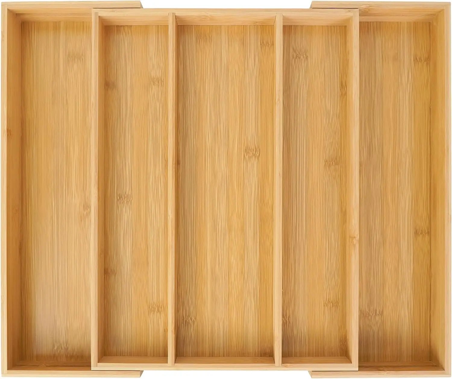 Expandable Bamboo Kitchen Drawer Organizer,Adjustable Cutlery Holder and Cutlery Tray Organizer,Drawer divider for silverware,Ta - Velvet Haven