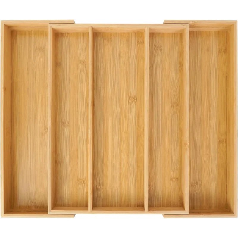 Expandable Bamboo Kitchen Drawer Organizer,Adjustable Cutlery Holder and Cutlery Tray Organizer,Drawer divider for silverware,Ta - Velvet Haven