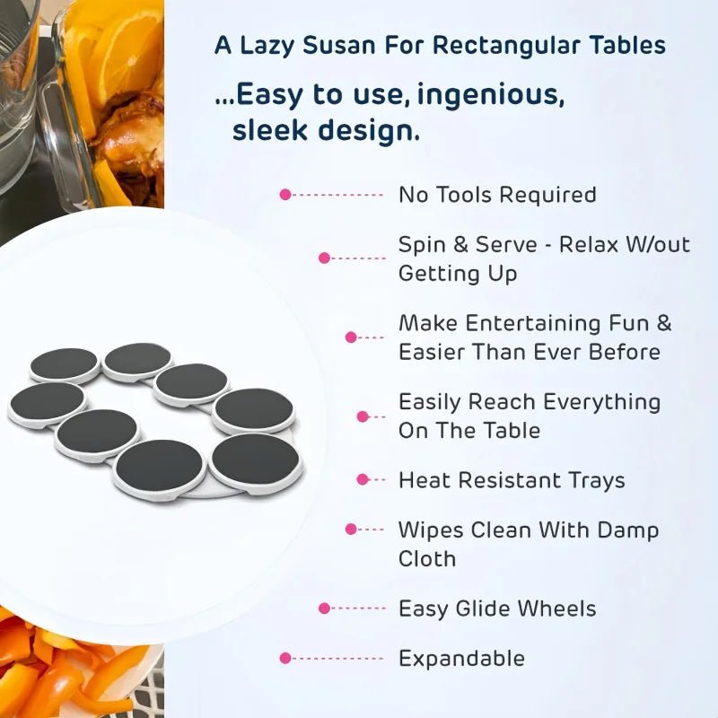 Expandable Lazy Susan 360° Rotating Kitchen Tray - Velvet Haven
