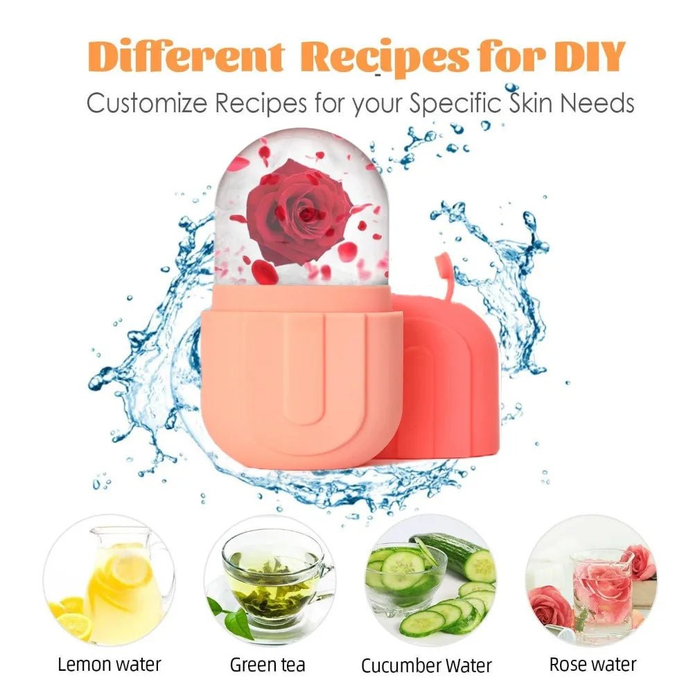 Face Ice Roller & Stainless Steel Gua Sha Massage Tool - Velvet Haven