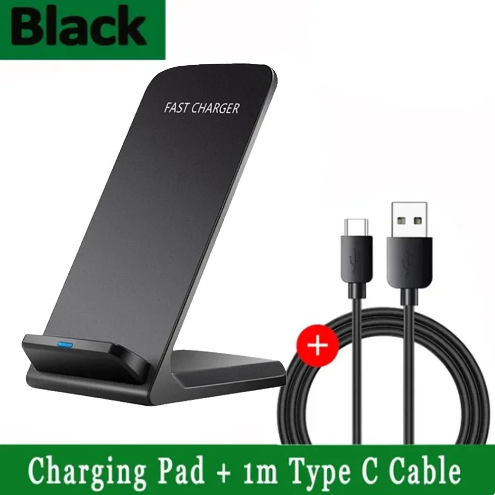 Fast Wireless Charging Stand Compatible with Samsung S24/S23/S22/S21 Ultra, iPhone 17‑12 Pro Max & Xiaomi Smartphones - Velvet Haven