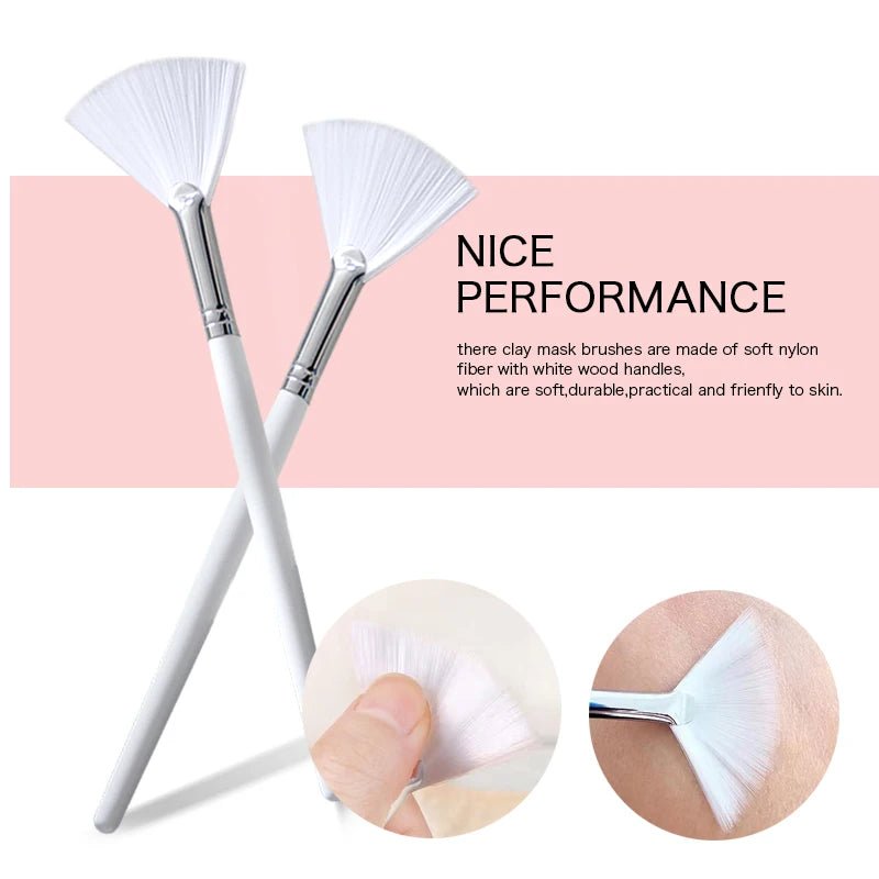 Fireflies DIY Face Mask Brush Set Soft Applicator Brushes Makeup Tools Includes Soft Fan Facial Brushes Acid Applicator Brush - Velvet Haven