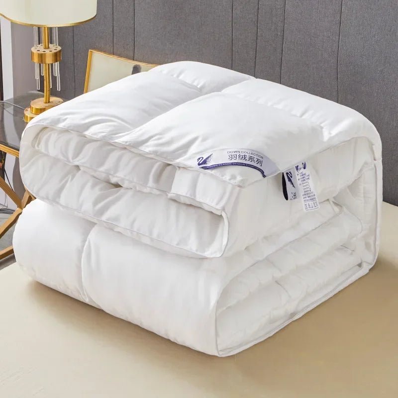 Five-star Hotel Duvet 95 White Goose Down Thick Warm Winter Quilt Spring and Autumn Quilt Duvet Insert Student Dormitory Quilt - Velvet Haven