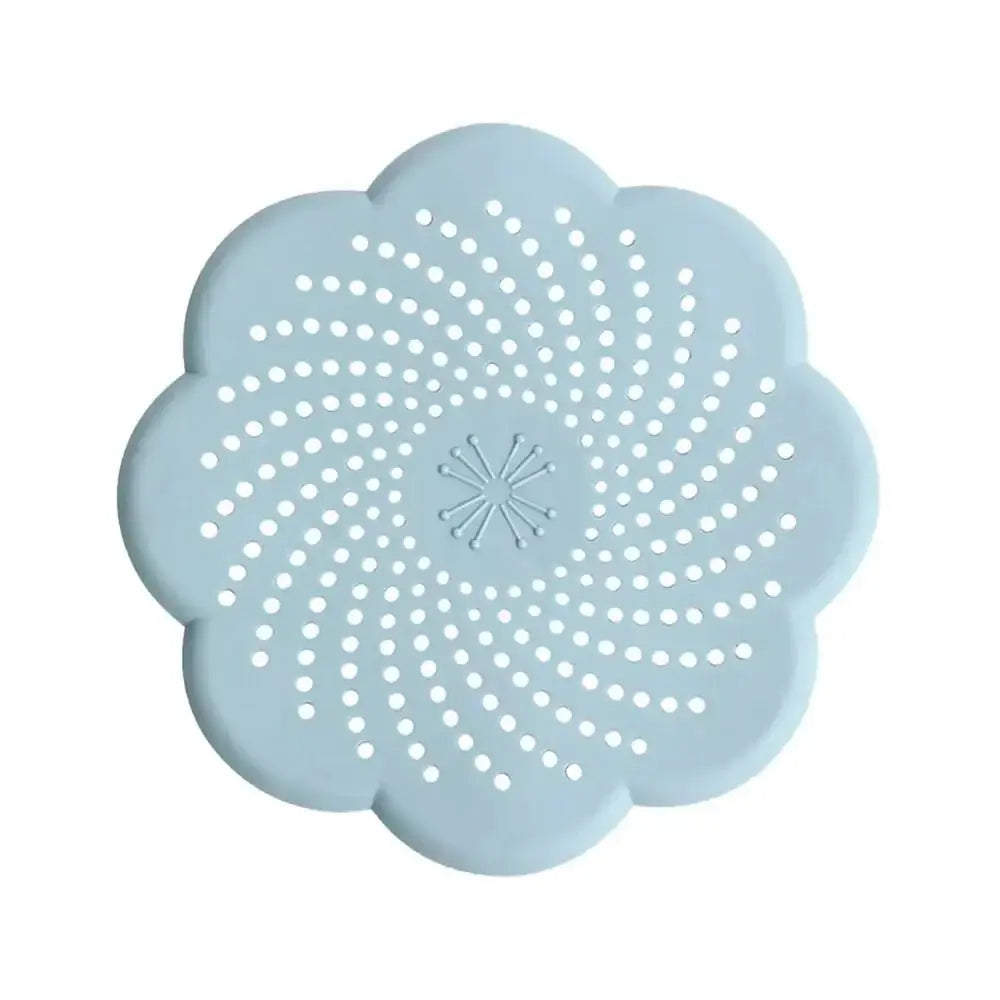 Flower Shape Silicone Floor Drain Cover Mesh Sink Strainer Anti-blocking Hair Clean Up Waste Catcher Kitchen Bathroom Accessory - Velvet Haven