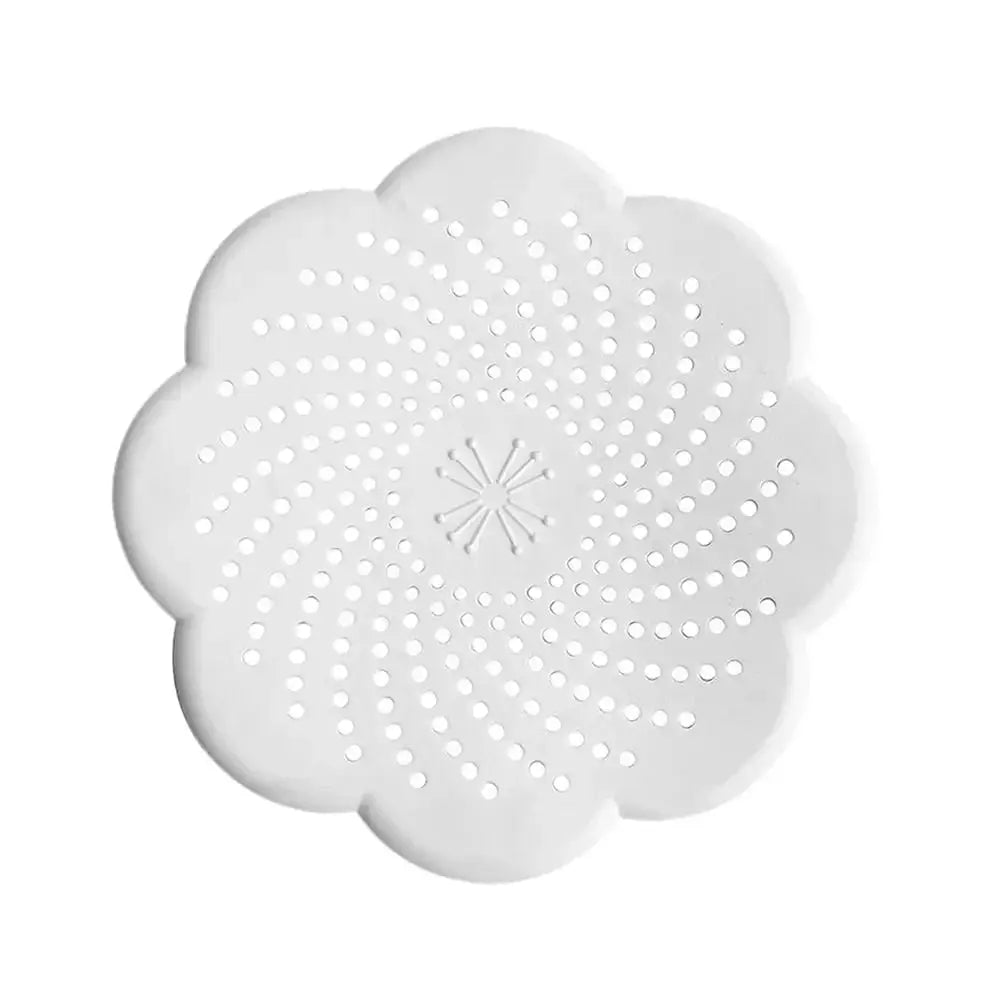 Flower Shape Silicone Floor Drain Cover Mesh Sink Strainer Anti-blocking Hair Clean Up Waste Catcher Kitchen Bathroom Accessory - Velvet Haven