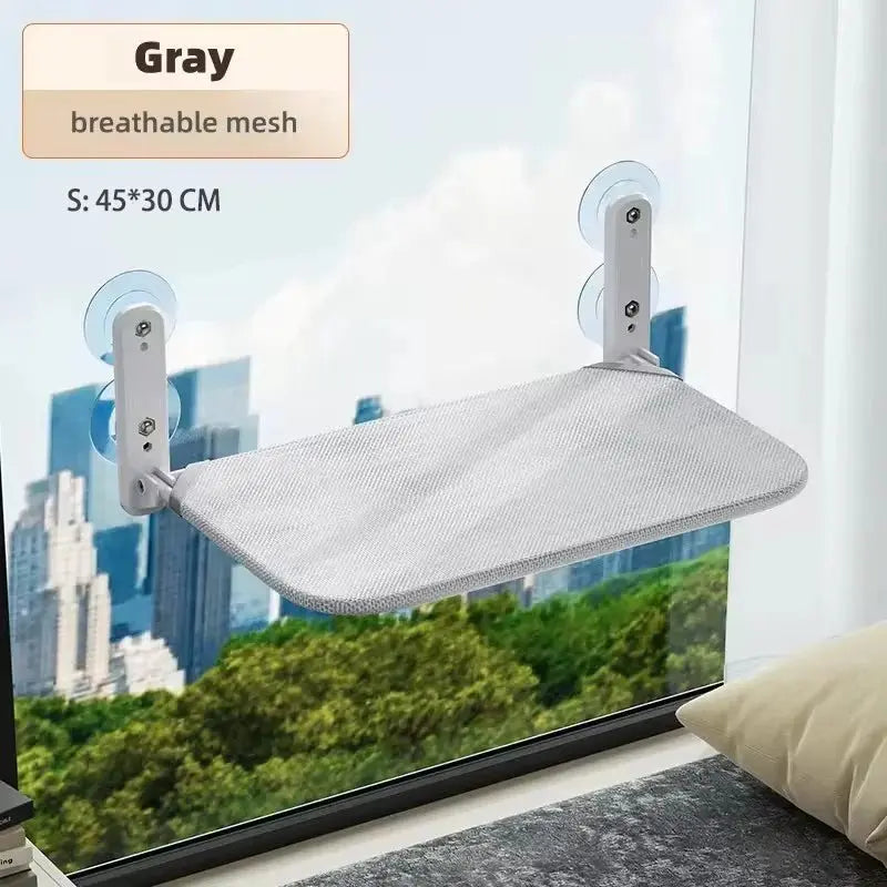 Foldable Cat Window Hammock Suction Cup Glass Balcony Hanging Bed Washable Sturdy Pet Lounge Sunbathing Nest Rest Seat For Cat - Velvet Haven