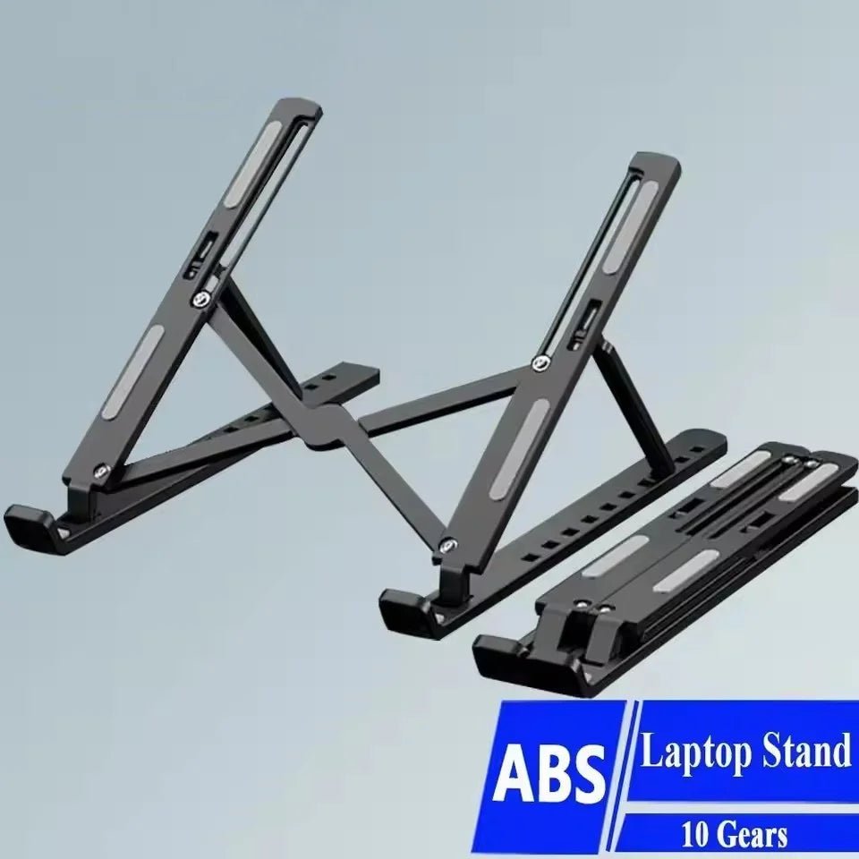 Foldable Laptop Stand Adjustable Portable Foldable Bracket Support Base ABS Plastic Holder For Macbook Laptop PC Accessories - Velvet Haven