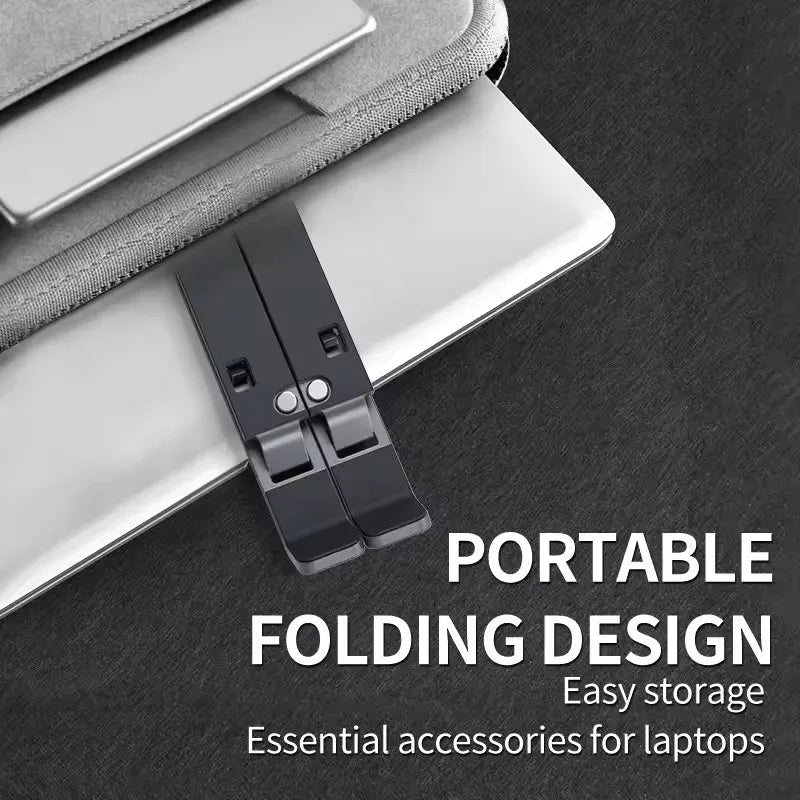 Foldable Laptop Stand Adjustable Portable Foldable Bracket Support Base ABS Plastic Holder For Macbook Laptop PC Accessories - Velvet Haven