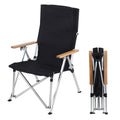 Foldable Metal Camping Chair With Cup Holder Armrest For Beach Outdoor Concerts Sports Travel Garden Use - Velvet Haven