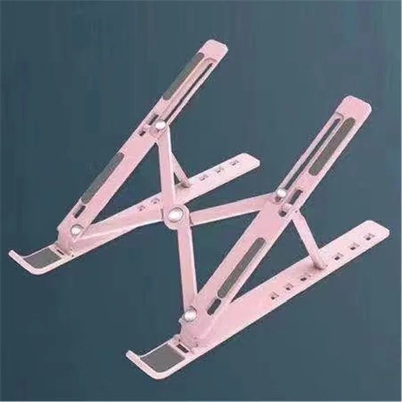 Foldable Portable Laptop Stand Adjustable Computer Monitor Holder for MacBook iPad Air Tablet Notebook Base Desk Mount - Velvet Haven