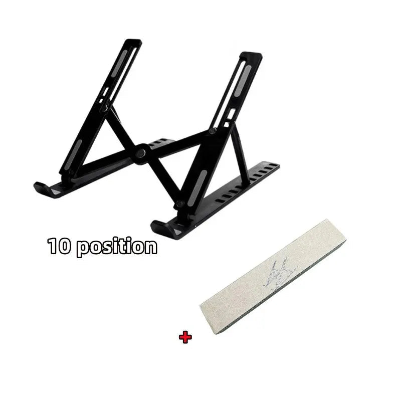 Foldable Portable Laptop Stand Adjustable Computer Monitor Holder for MacBook iPad Air Tablet Notebook Base Desk Mount - Velvet Haven