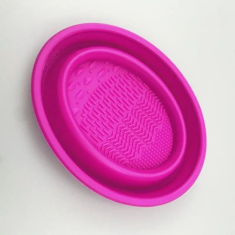 Foldable Silicone Makeup Brush Cleaner Bowl for Brushes & Puffs - Velvet Haven