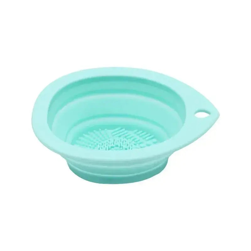 Foldable Silicone Makeup Brush Cleaner Bowl & Scrub Mat for Brushes and Sponges - Velvet Haven
