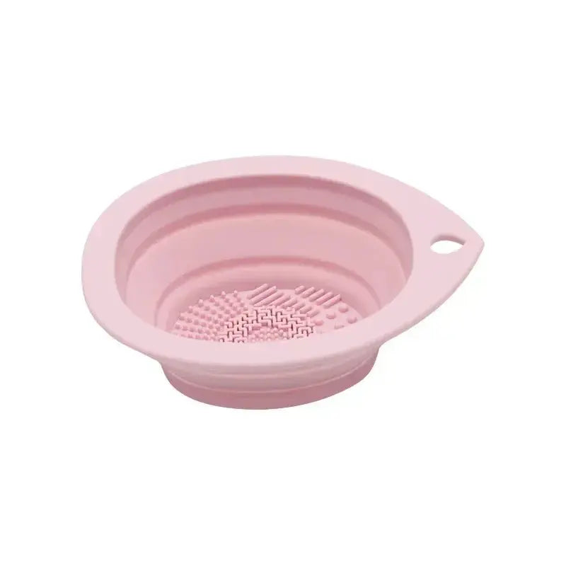 Foldable Silicone Makeup Brush Cleaner Bowl & Scrub Mat for Brushes and Sponges - Velvet Haven