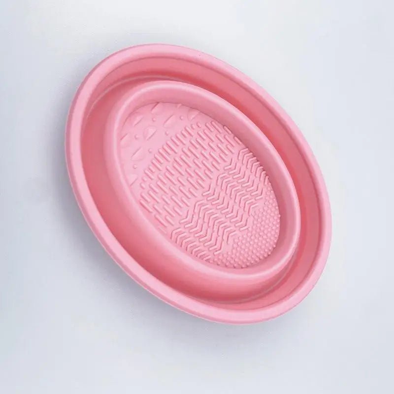 Foldable Silicone Makeup Brush Cleaning Bowl - 1 Pc - Velvet Haven