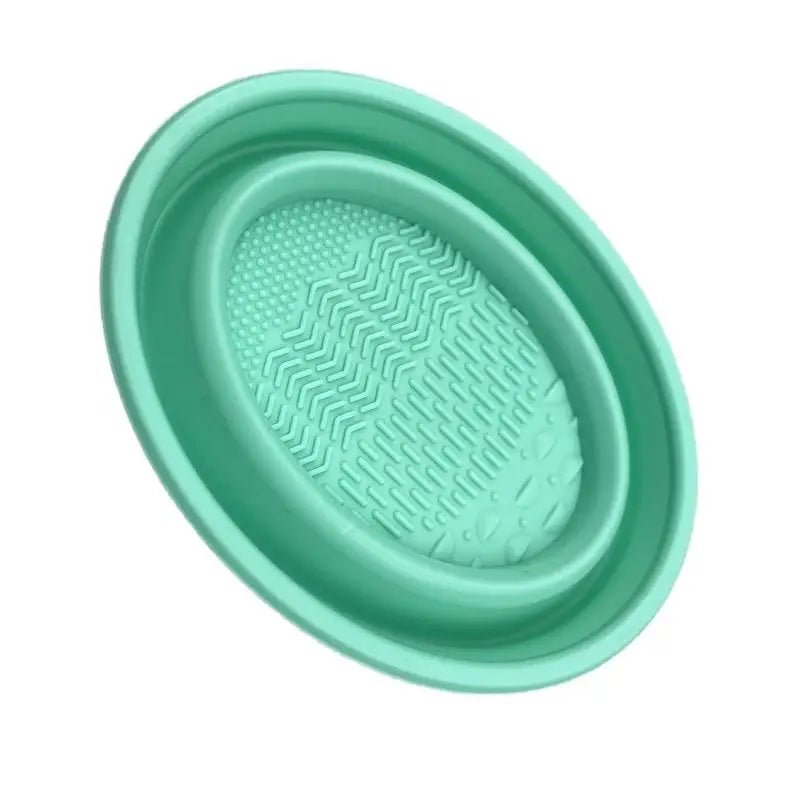 Foldable Silicone Makeup Brush Cleaning Bowl - 1 Pc - Velvet Haven