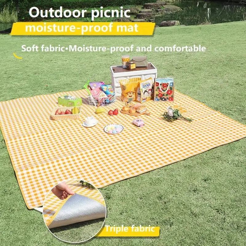 Folding Camping Mat Picnic Blankets Tent Mat Beach Waterproof Mat Sandproof Blanket Picnic Blanket Large YYDZ03 - Velvet Haven