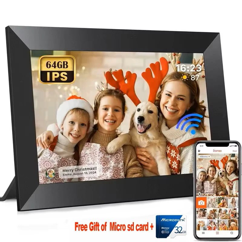 Frameo 10.1 Inch WiFi Digital Photo Frame with Calendar Digital Picture Frame with 1280x800 IPS HD Touch Screen, Good Gift - Velvet Haven