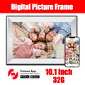 Frameo 10.1 Inch WiFi Digital Picture Frame 1280x800 HD IPS Touch Screen Digital Photo Frame Electronic 32GB Memory Auto-Rotate - Velvet Haven