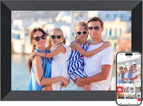 Frameo 10.1 Inch WiFi Digital Picture Frame, Smart Cloud Electronic Photo Frame with HD IPS Touch Screen Slideshow 16GB Memory A - Velvet Haven