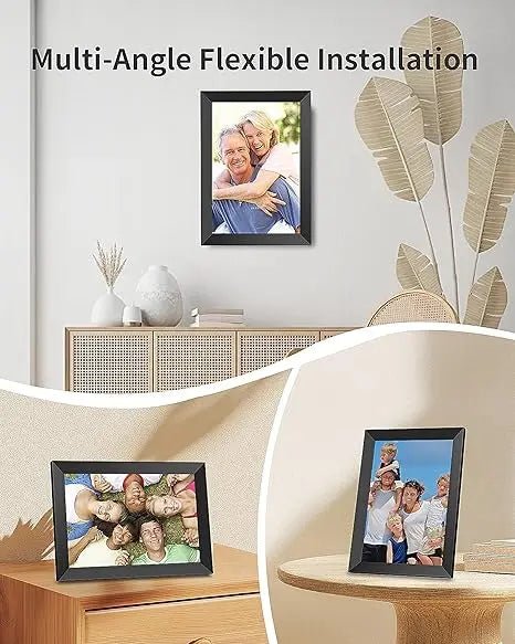 Frameo 10.1 Inch WiFi Digital Picture Frame, Smart Cloud Electronic Photo Frame with HD IPS Touch Screen Slideshow 16GB Memory A - Velvet Haven
