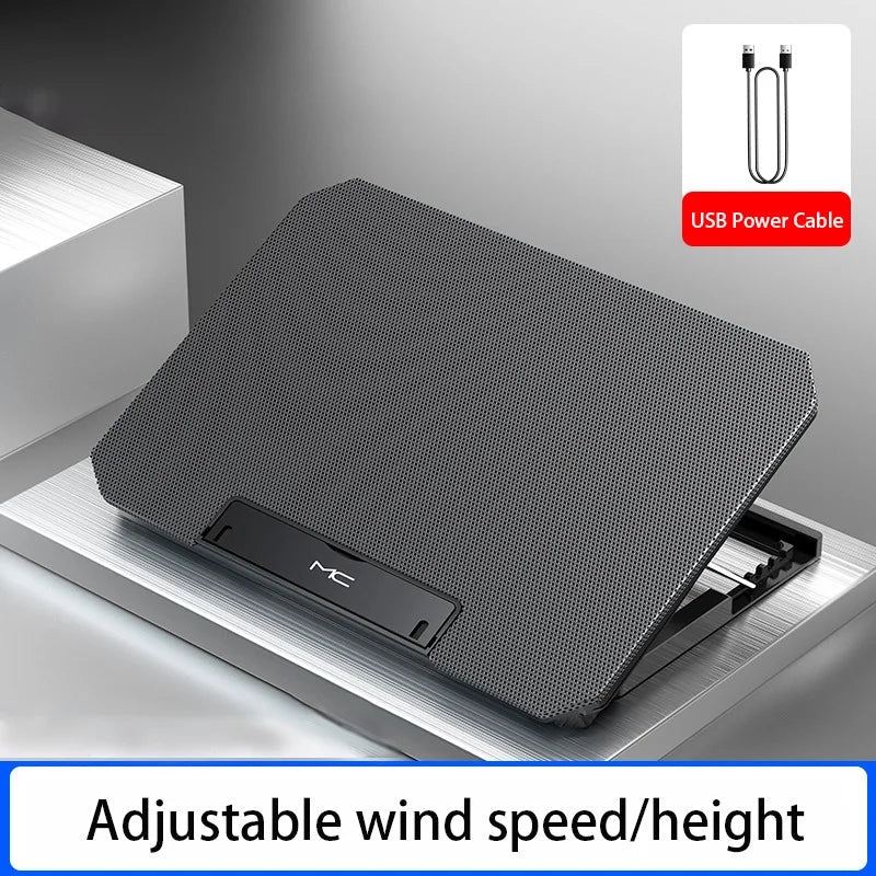 Gaming Laptop Cooler Large Size For 12-16 Inch Notebook Two USB Laptop Cooling Pads Wind Speed Adjustable Silent Laptop Stand - Velvet Haven