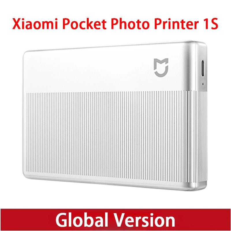 Global Version Xiaomi Pocket Portable Photo Printer 1S Wireless Bluetooth 5.2 Thermal Print ZINK Inkless Technology Xiaomi APP - Velvet Haven