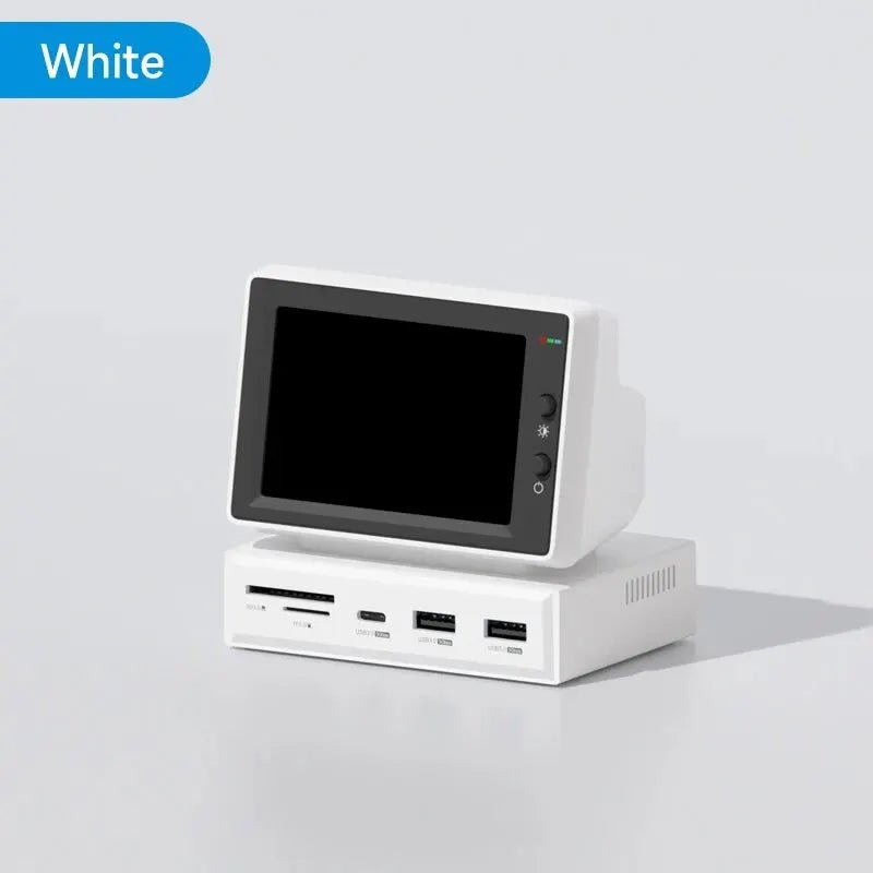 Hagibis 3.5inch IPS Mini Screen AIDA64 Mini PC CPU RAM HDD Data Monitor Display Sub Screen with USB C Hub for Laptop PC MacBook - Velvet Haven