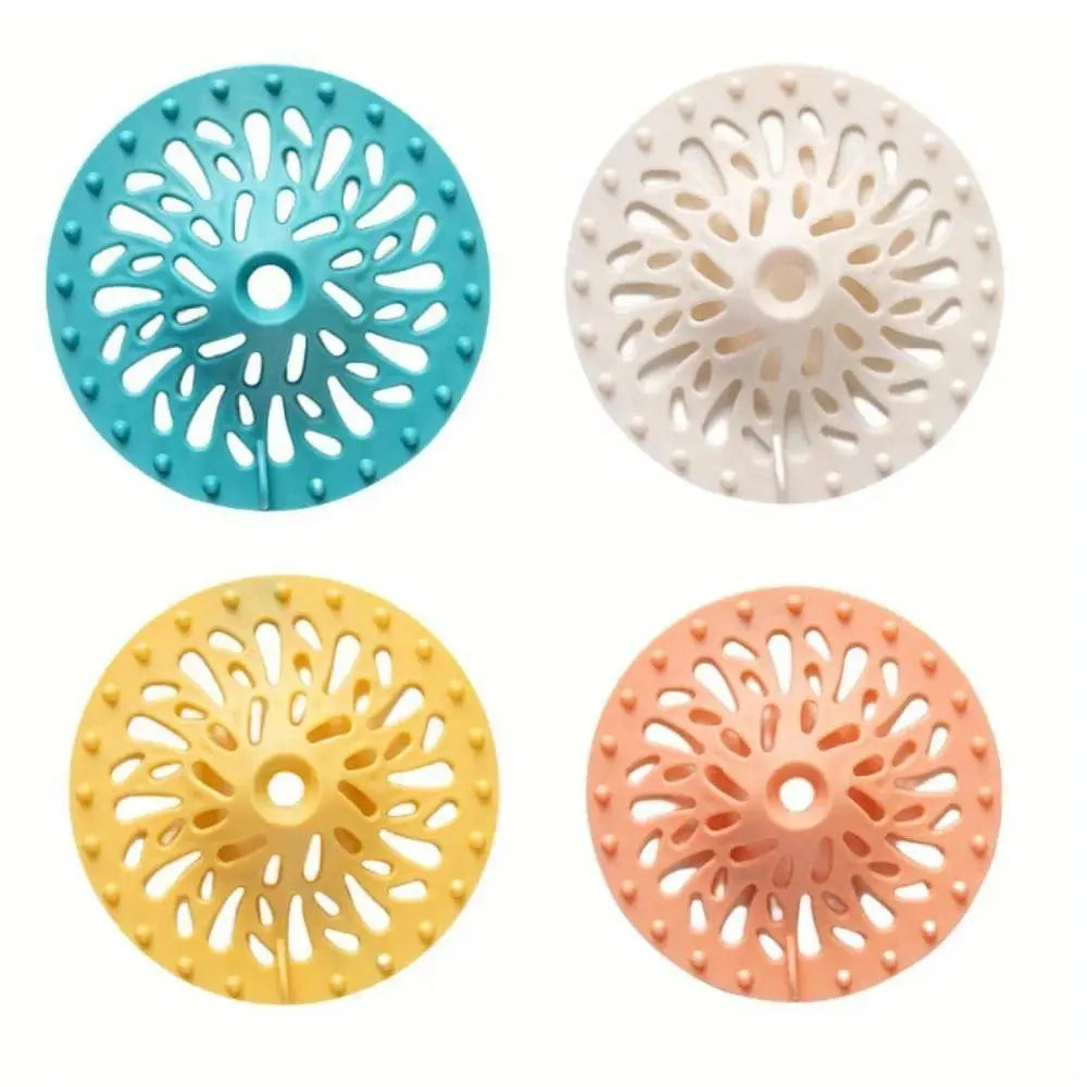Hair Catcher Shower Drain Strainer Filter for Bathroom Bathtub Kitchen Sink Anti Clogging Cover Accessories Easy Install - Velvet Haven