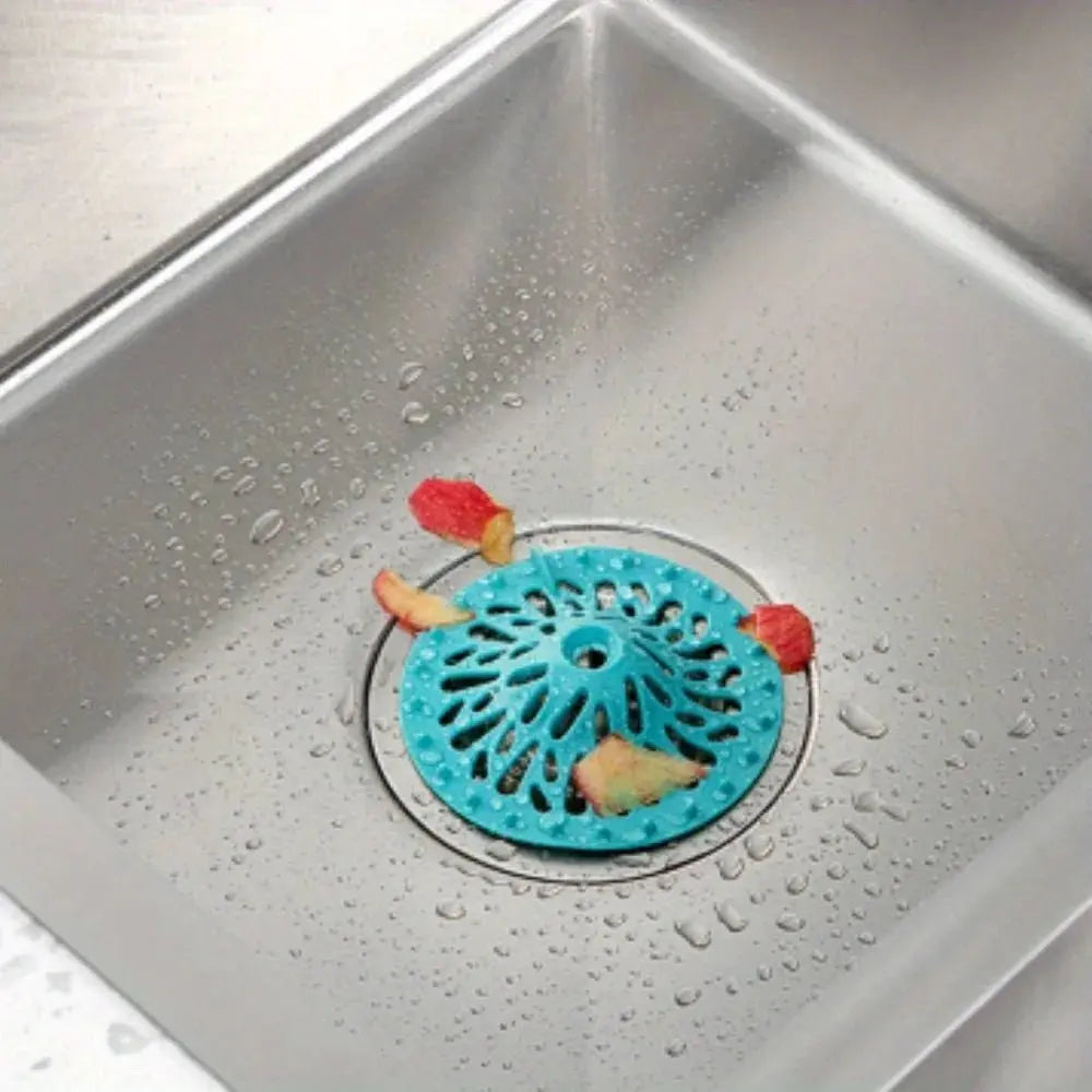 Hair Catcher Shower Drain Strainer Filter for Bathroom Bathtub Kitchen Sink Anti Clogging Cover Accessories Easy Install - Velvet Haven