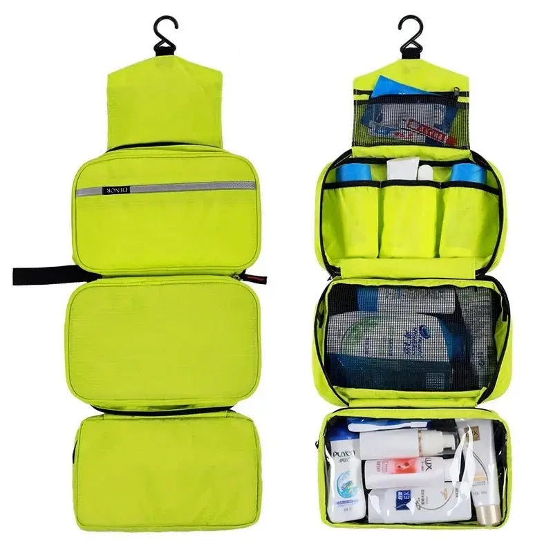 Hanging Men's Toiletry Bag Large Waterproof Cosmetic Bags Travel Organizer Lady Toiletries Makeup Toilet Foldable Bathroom Kit - Velvet Haven