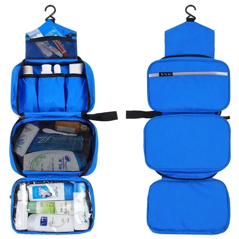 Hanging Men's Toiletry Bag Large Waterproof Cosmetic Bags Travel Organizer Lady Toiletries Makeup Toilet Foldable Bathroom Kit - Velvet Haven