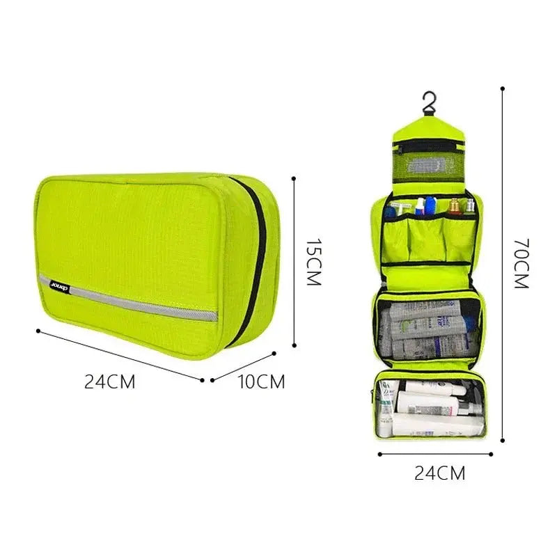 Hanging Men's Toiletry Bag Large Waterproof Cosmetic Bags Travel Organizer Lady Toiletries Makeup Toilet Foldable Bathroom Kit - Velvet Haven