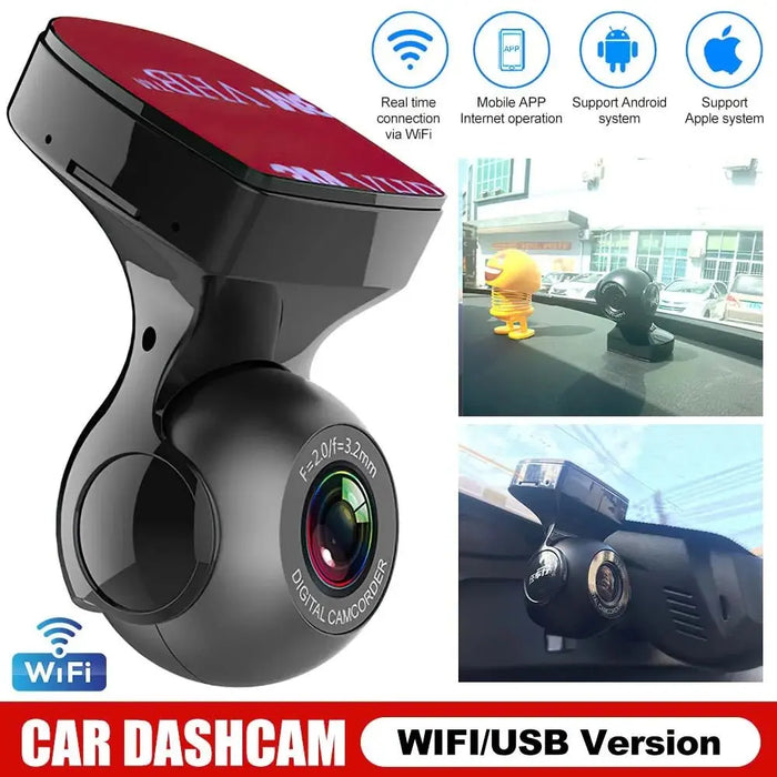 HD 1080P Mini Car Wifi Dash Camera Cam for Video Recorder 170 Degrees Usb/wifi Night Vision G-sensor Car Camera - Velvet Haven