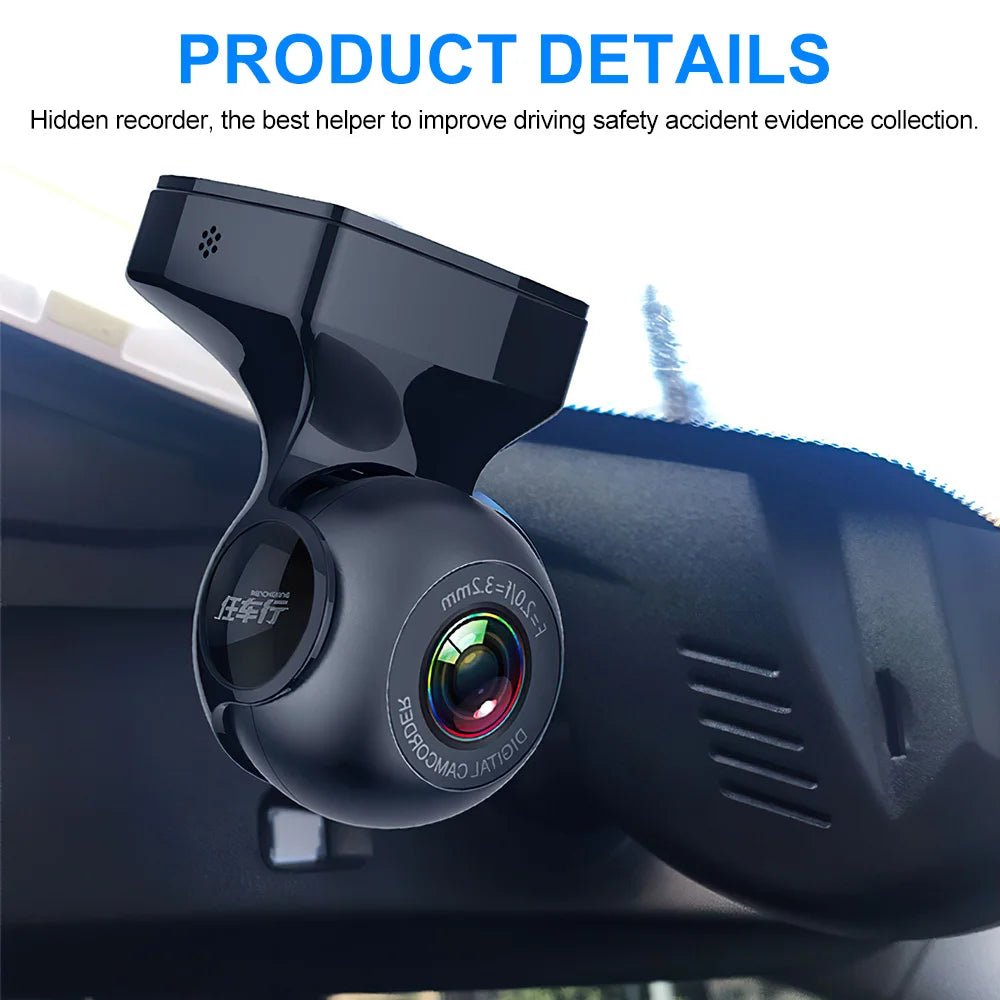 HD 1080P Mini Car Wifi Dash Camera Cam for Video Recorder 170 Degrees Usb/wifi Night Vision G-sensor Car Camera - Velvet Haven